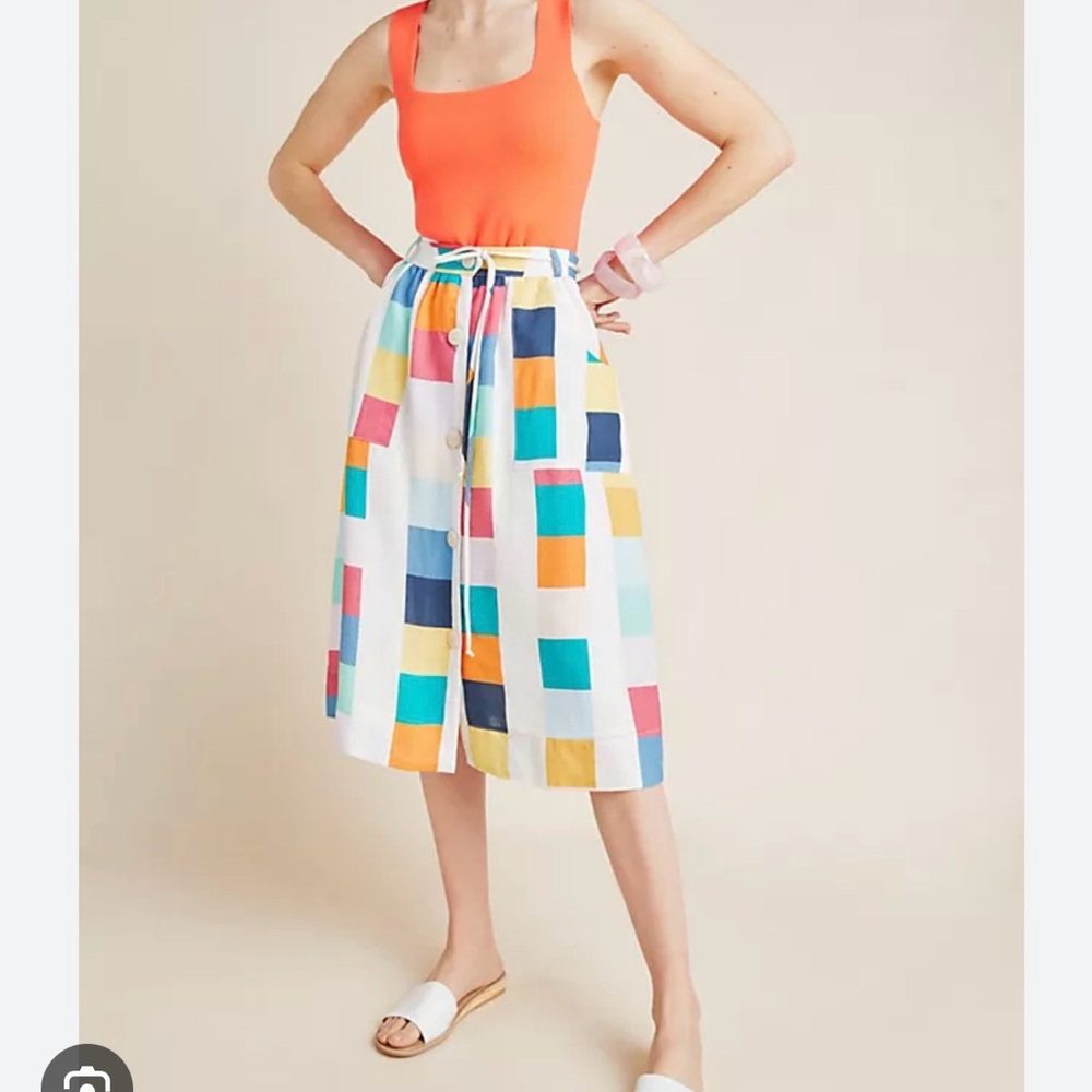 Anthropologie Corey Lynn Calter Petit Linen Skirt - Picture 6 of 6